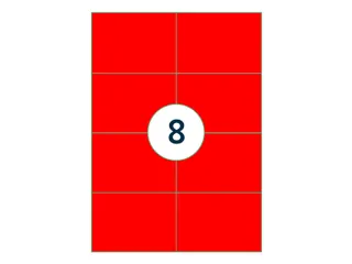 Etiket Rillprint 105x74mm fluorrood 800 etiketten - 4