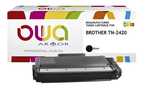 Toner OWA alternatief tbv Brother TN-2420BK zwart