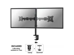 Monitorarm 2 Schermen 27inch Zwart Nm-d135dblack