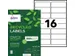 Etiket Avery LR7162-100 99.1x33.9mm Recycled Wit 1600 Stuks