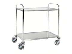 RVS etagewagen,draagverm. 100kg,2etage(s),laadvl. LxB 825x500mm
