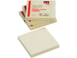 Memoblok Quantore 76x76mm geel