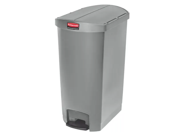 Slim Jim Step On Container End Step Kunststof 68 Liter Grijs