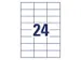 Etiket Avery ILK 70x37mm 100 vel 24 etiketten per vel wit