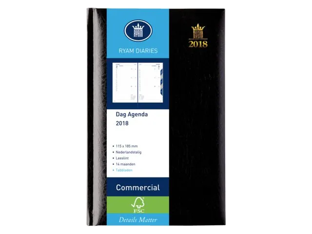 Agenda 2027 Ryam Commercial Mundior 1d/1p zwart