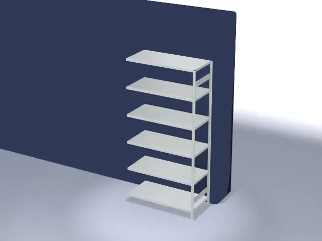 systeemstelling,aanbouwveld,HxBxD 2500x1310x635mm,vakl. 330kg