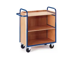 etagewagen,draagverm. 150kg,3etage(s),laadvl. LxB 1000x490mm,houtetage