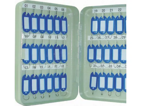 Sleutelkast Voor 36 Sleutelhangers Grijs Inclusief 2 Sleutels