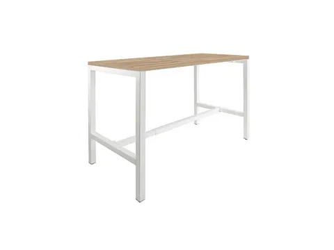 Domino Basic statafel 140x80cm 110cm honey castello 25mm wit