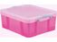 Really Useful Boxes Opbergdoos 18 Liter Transparant Roze