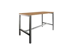 Domino Basic statafel 120x80cm 110cm Havana Kersen 25mm Zwart