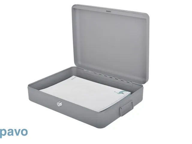 Documentenkist Pavo 370x280x90mm donkergrijs