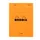 Schrijfblok Rhodia A6 lijn 80 vel 80gr oranje