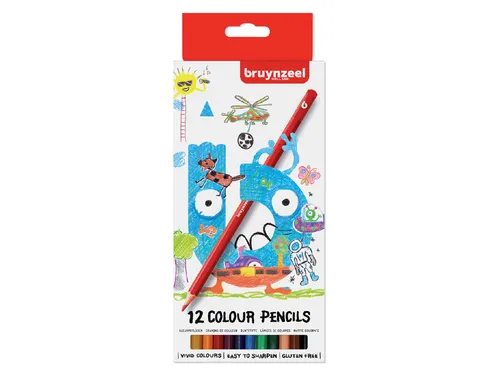 Kleurpotloden Bruynzeel Kids assorti 12 stuks