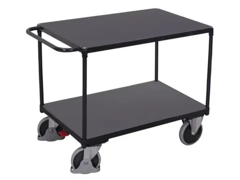 tafelwagen,draagverm. 500kg,2etage(s),laadvl. LxB 1000x600mm,houtetage