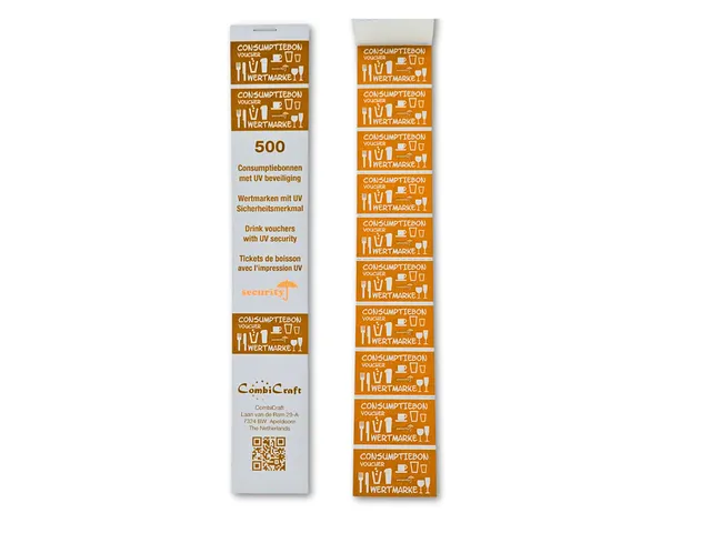 Consumptiebon Combicraft Uv Beveiliging 500 Stuks Oranje