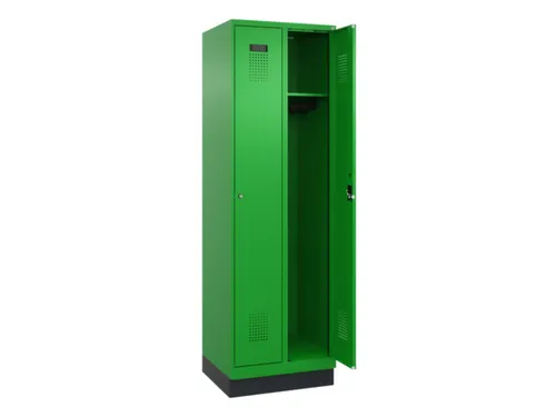 locker,HxBxD 1950x600x500mm,2vak,vak B 300mm,cil.-slot,sokkel