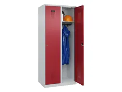 locker,HxBxD 1850x800x500mm,2vak,vak B 400mm,cil.-slot,staand op vloer
