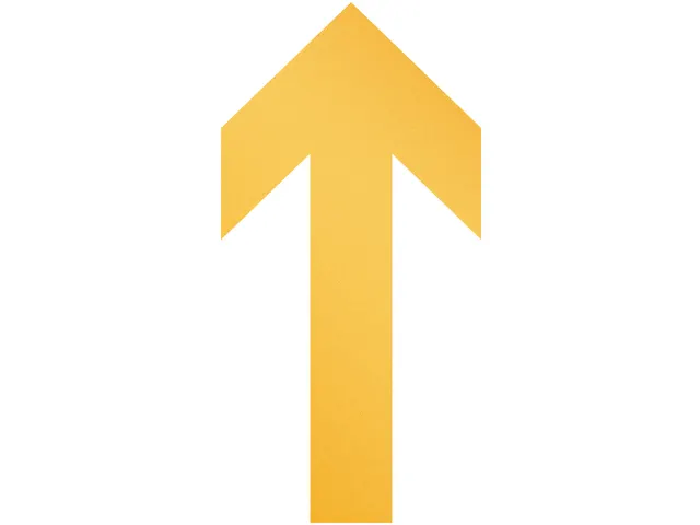 Verwijderbare vloersticker pijlvorm