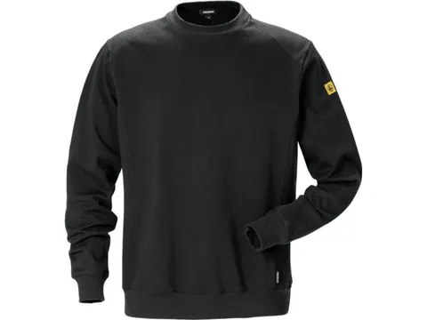 Fristads 125037 antistatische sweater, zwart, maat S, per stuk