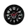 Wandklok Nextime 36cm Gear Clock zwart metaal/glas