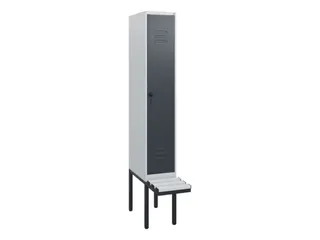 locker met bank,HxBxD 1950x300x815mm,1vak,vak B 300mm,draaigrendel - 1
