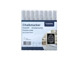 Krijtstift Europel 1-3mm wit etui 8 stuks