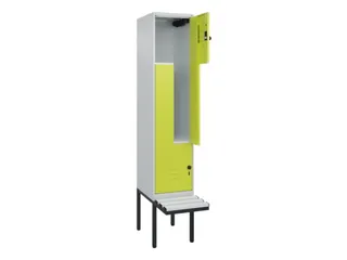 Z-garderobekast,HxBxD 2120x400x815mm,2vak,vak B 400mm,draaigrendel - 2
