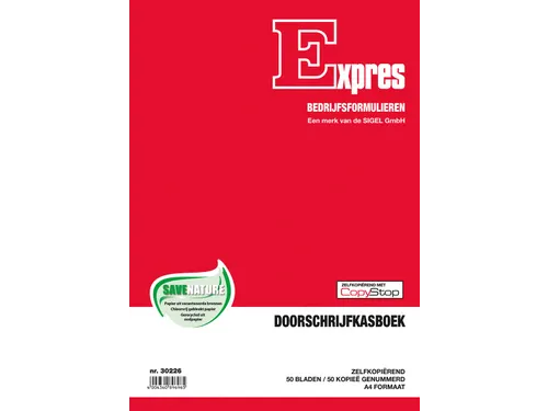 Expres kasboek A4 Nederlandstalig dupli 50 x 2 vel