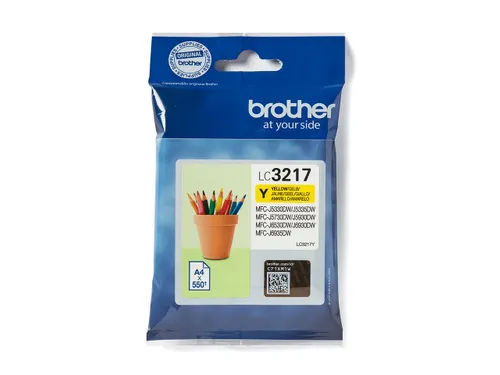 Inktcartridge Brother LC-3217Y geel
