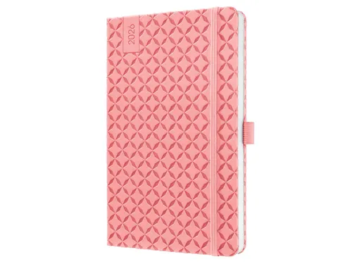 Weekagenda Flair A5 2026 (NL/FR/EN/DU) Rose Pink Hardcover