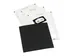 Naambadge 40x75mm Gerecycled Papier Zwart