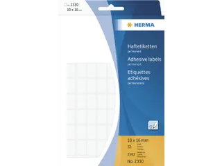 HERMA 2330 Universele etiketten 10x16mm Wit 2592 stuks - 2