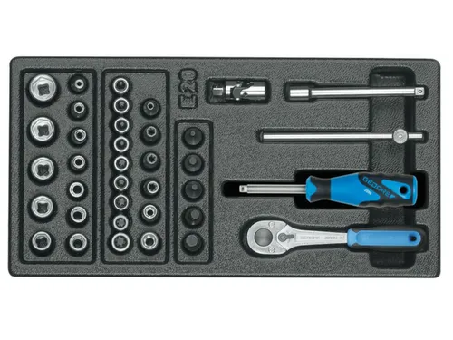 1500 ES-20 Dopsleutelassortiment 1/4 inch in 1/3 ES-module
