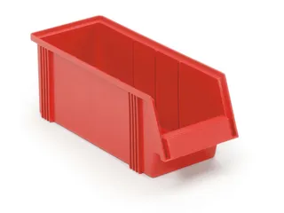 magazijnbak,HxBxD 156x186x500mm,9,6l,PP,rood - 1