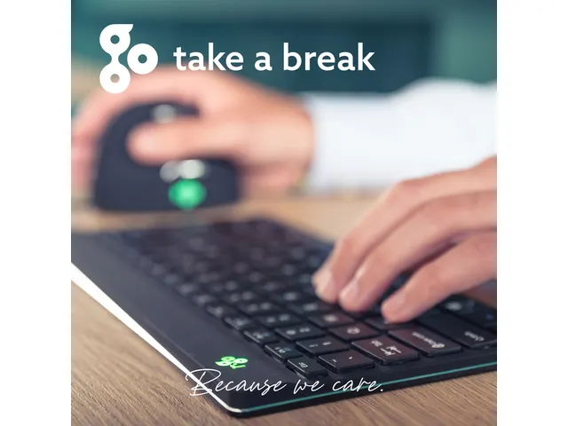 Toetsenbord R-Go Ergonomisch Compact Break QWERTY (US) Zwart