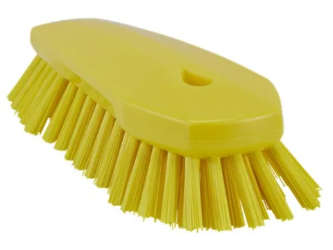 Werkborstel Zeer Harde Vezels Geel 23cm per stuk