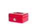Geldkist MAUL met muntgleuf en slot 125x95x60mm rood