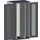 verticale kast,HxBxD 2000x1050x650mm,vensterdeur,2uittrekwanden
