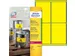 Avery Zweckform Ultra sterk etiket L6127-20 99.1x139mm Geel 80 stuks