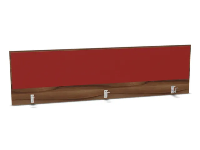 opzetpaneel bureau aanbouw achter NP-tiepolo nut BN4011-rood 2000mm