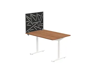 Akoestisch Bureaupaneel met patroon uitsnede 60x75cm Zwart - 2