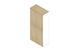 Armoire De Bureau 4Xsol En Bois 5Haut. Classeur Corps Blanc