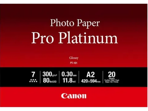 Canon PT-101 Pro Platinum Photo Paper A2 - 20 vel