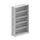 kantoorstelling grondveld HxBxD 1850x1056x335mm 5 OH Stalen Ral7035
