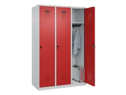 locker,HxBxD 1850x1200x500mm,3vak,vak B 400mm,draaigrendel