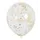 Ballon transparant met goud confetti 6 stuks 30cm