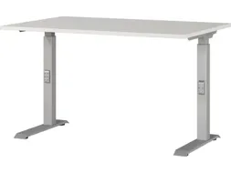 In hoogte verstelbaar bureau,HxBxD 680-910x1200x800mm,blad lichtgrijs