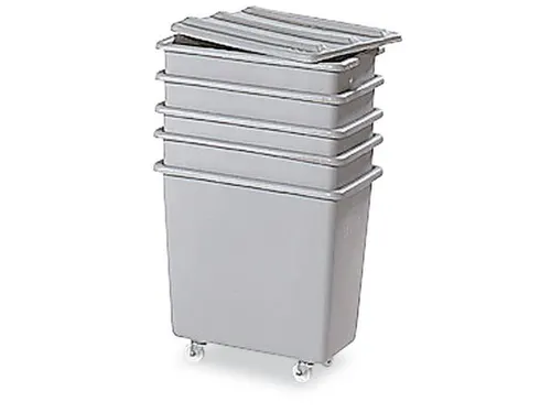 Mobiele Opslagbak Hoekig Pe Hxbxd 737x1308x699mm 450 Liter Grijs