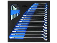 GEDORE 1500 CT2-1 B Combinatiesleutelset in controlegereedschapmodule